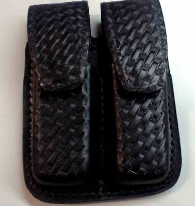 Boston Leather Double Mag Holder For 9mm/40Cal. 5601 - 1 - BLK - WCUniforms