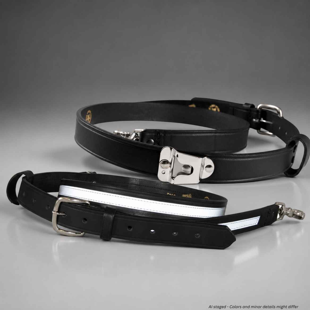 Boston Leather Firefighter's Radio Strap with Motorola Clip | 6542 - WCUniforms