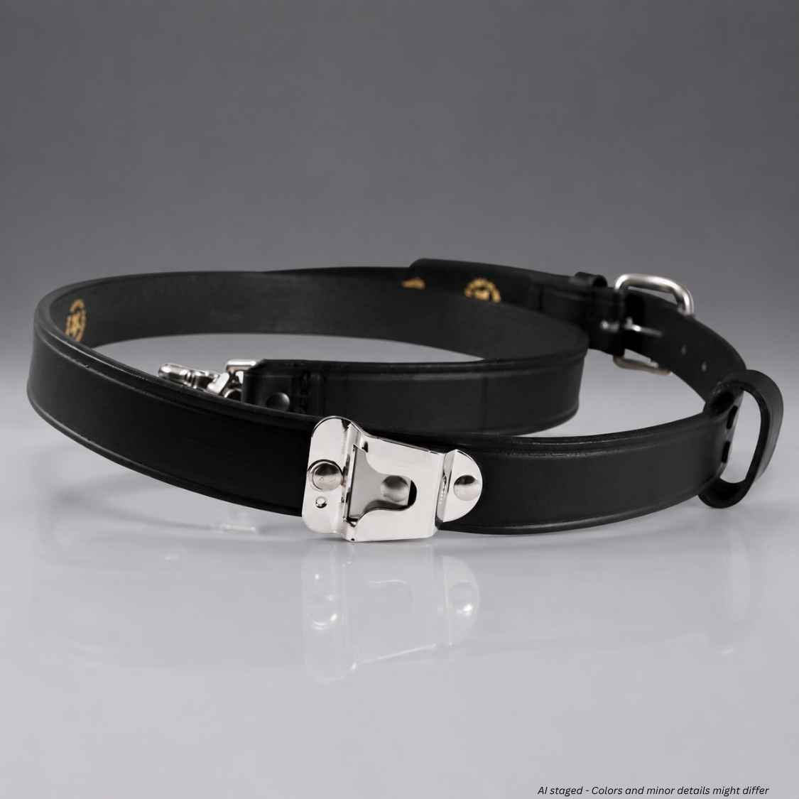 Boston Leather Firefighter's Radio Strap with Motorola Clip | 6542 - WCUniforms