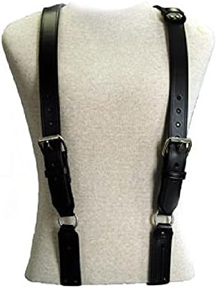 Boston Leather Firefighter's Suspenders Button Attachment 9175 - WCUniforms