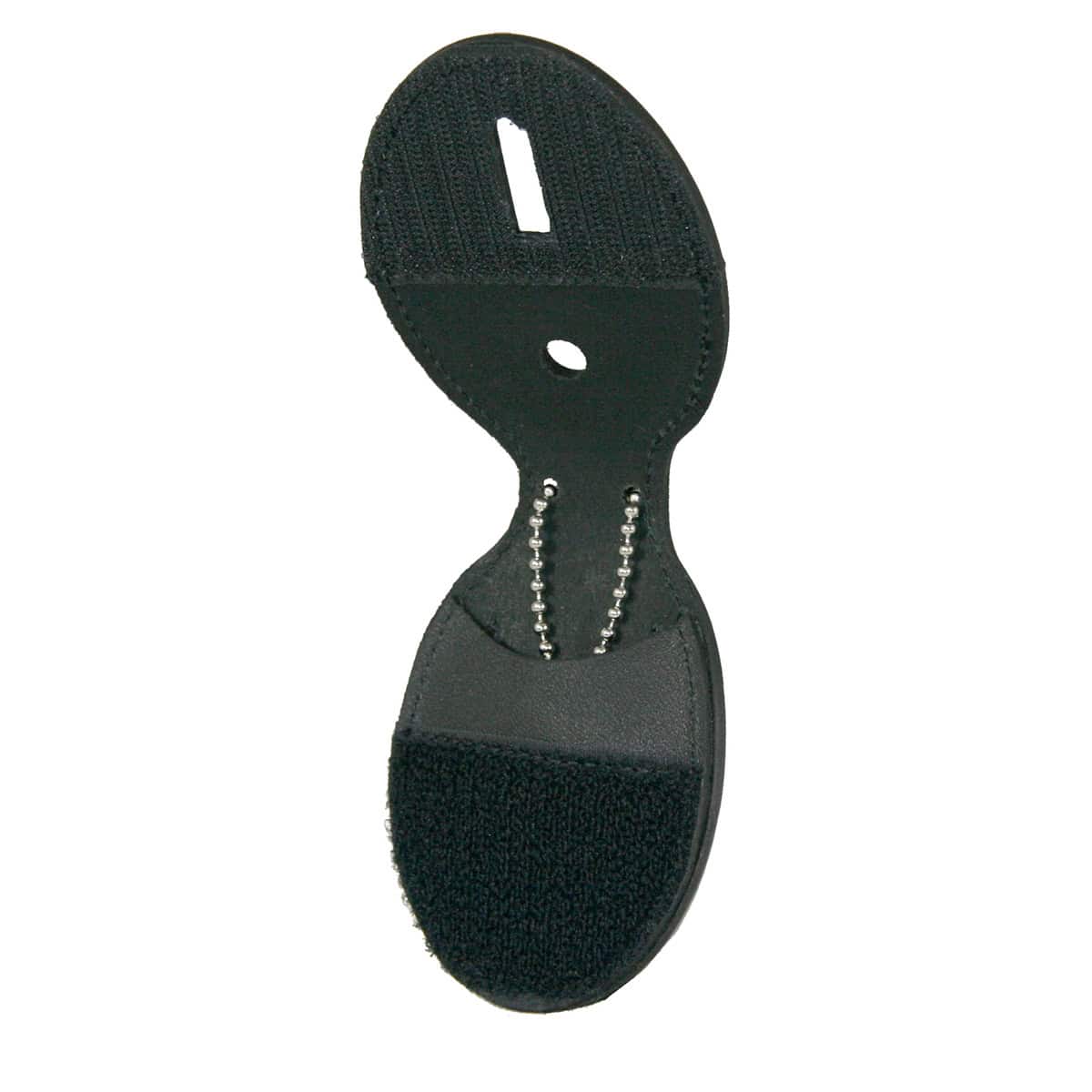 Boston Leather Oval Badge Holder Hook And Loop Closure - WCUniforms