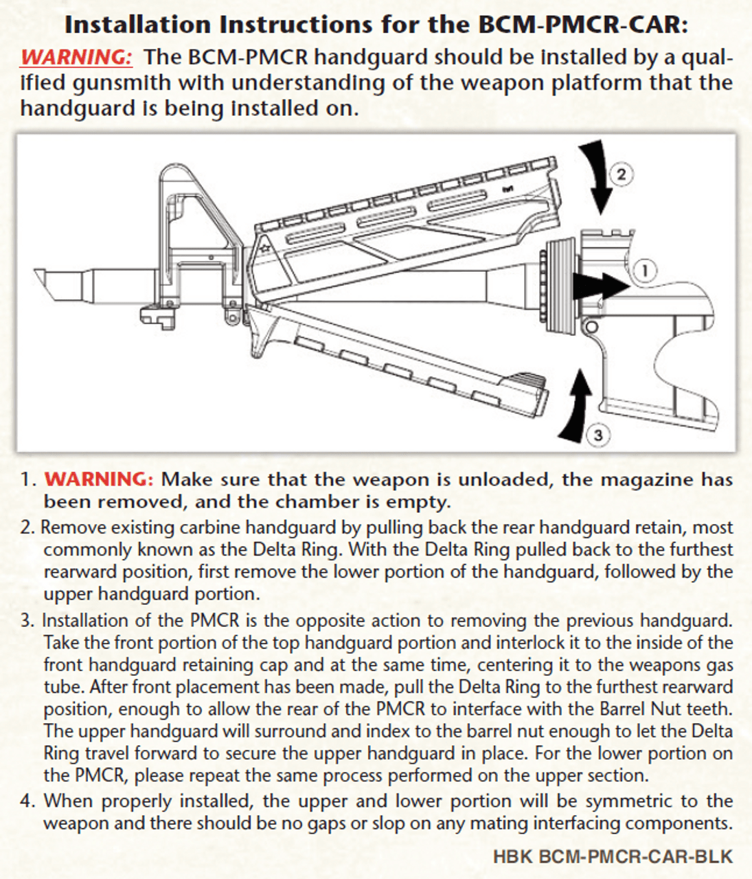 Bravo Company US PMCR (Polymer M - LOK® Compatible Rail) Carbine Length - WCUniforms