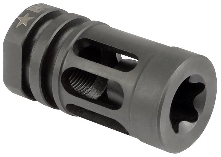 Bravo Company BCMGUNFIGHTER compensator for 7.62mm AR10, designed for recoil mitigation and flash reduction.