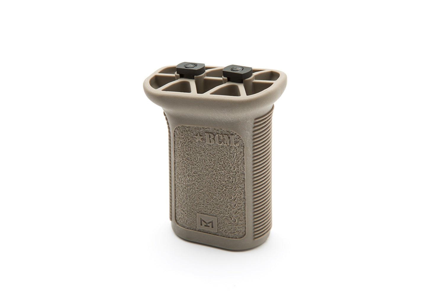 Bravo Company BCMGUNFIGHTER Vertical Grip-Mod 3 in flat dark earth, M-LOK compatible with ergonomic design for enhanced control.