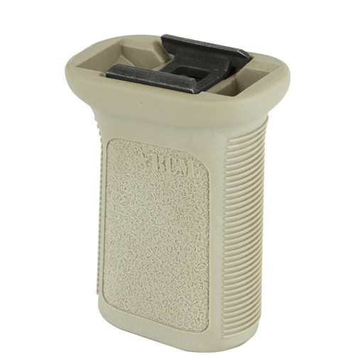 Bravo Company BCMGUNFIGHTER Vertical Grip Mod 3 in flat dark earth color, designed for Picatinny mounting system.