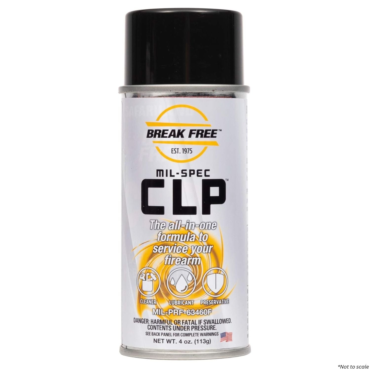 Break Free CLP® Cleaner Lubricant & Protectant (0.68, 2, 12, pint, 5L, 1 gal) - WCUniforms