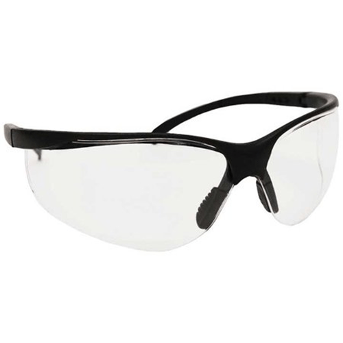 Caldwell Pro Range Glasses with clear lenses, adjustable nose piece, and wrap-around design for optimal comfort and protection.
