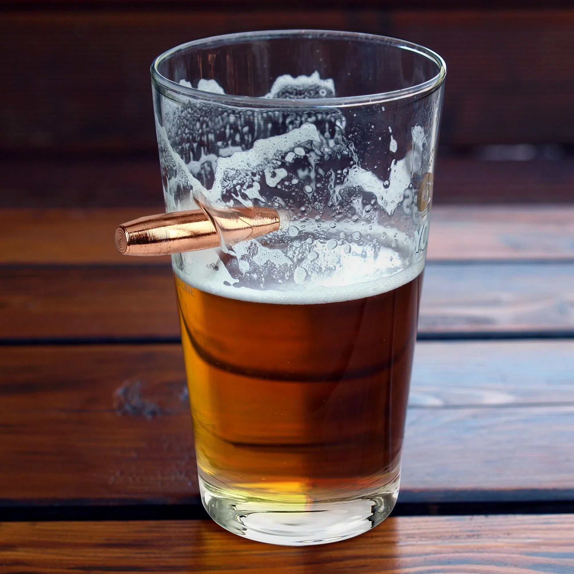 Caliber Gourmet Last Man Standing - Pint Glass with Bullet CBG-LMS-PINT-G - WCUniforms