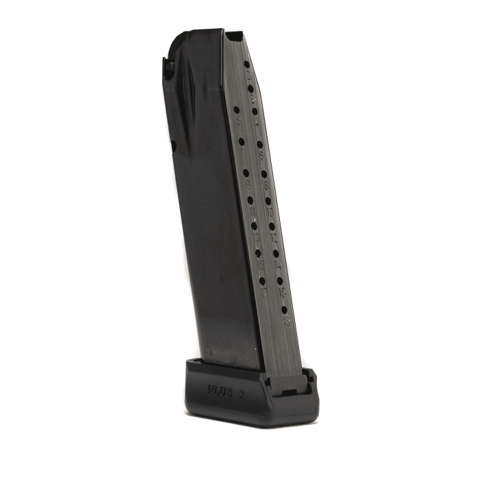 Canik TP9/METE full-size magazine, 9mm Luger, made in Italy, compatible with various Canik models.