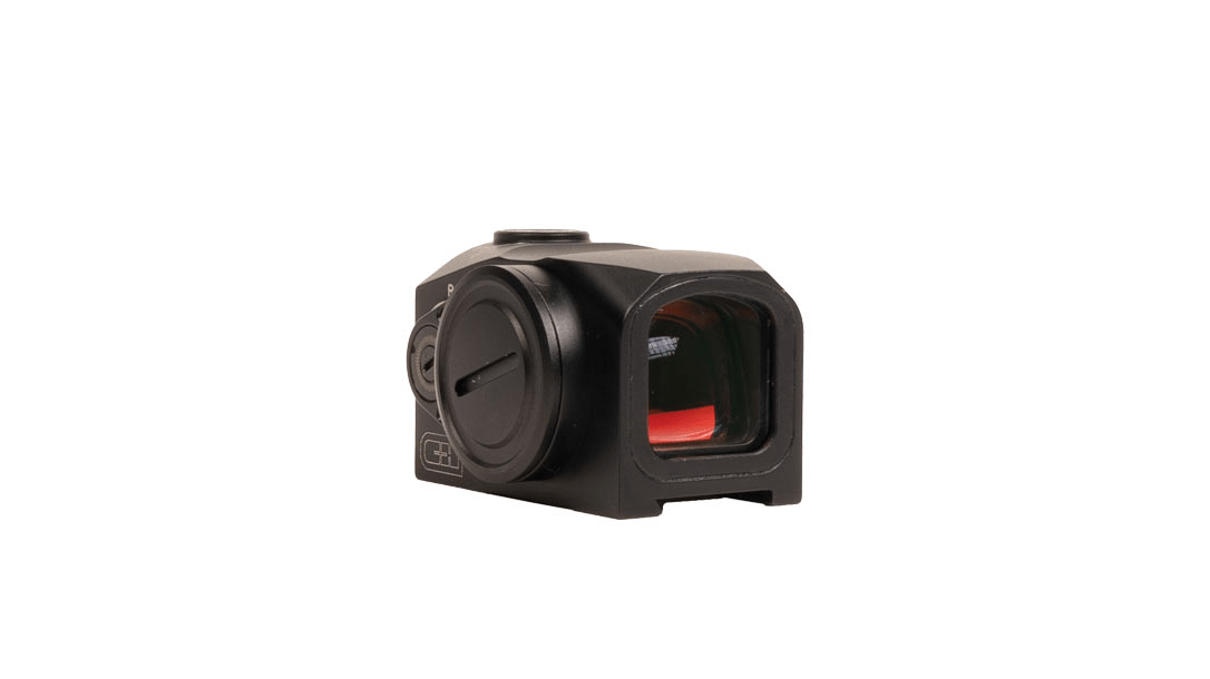C&H Precision Duty Optic, rugged closed emitter pistol optic with a clear lens ready for duty. Compatible with ACRO footprint.