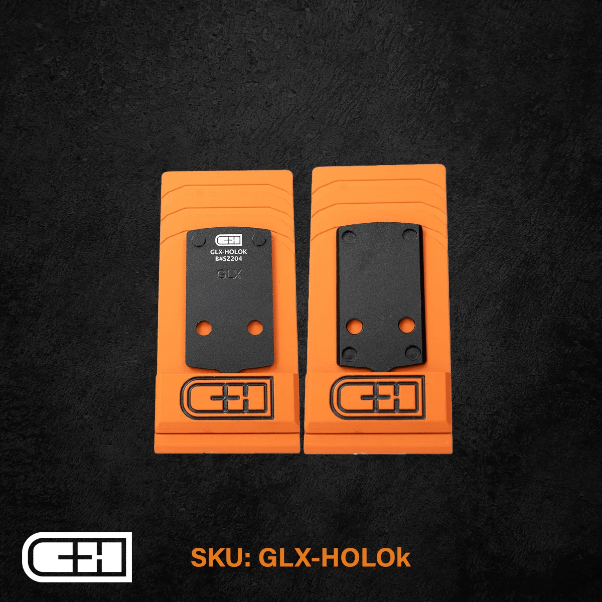 C&H Precision Optics Adapter Plate for Glock 43x/48 MOS, featuring replaceable mounting hardware and precision machining.