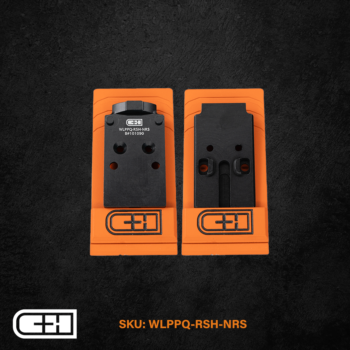 C&H Precision Optics Adapter Plate for Walther PPQ/Q4/Q5, featuring durable design and replaceable hardware.