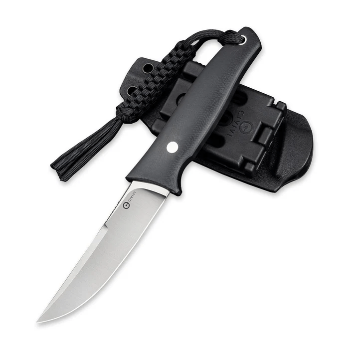 CIVIVI Tamashii Fixed Blade Knife with G10 handle and sheath, featuring a durable D2 steel blade for superior performance.