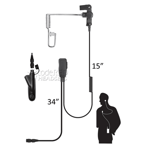 Code Red Headsets Sherlock QD Lapel Microphone Sherlock-QD-M3 - WCUniforms