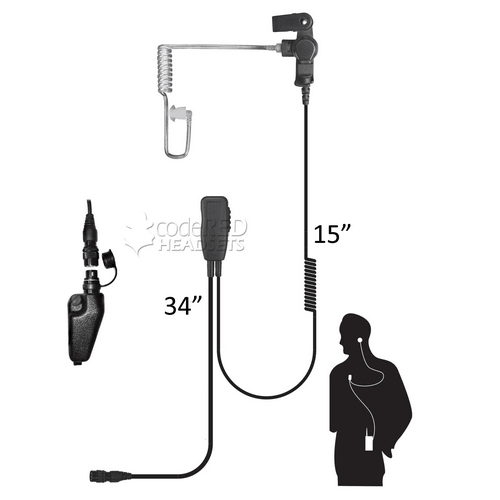 Code Red Headsets Sherlock QD Lapel Microphone Sherlock-QD-M3 - WCUniforms