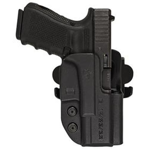 Comp-Tac International OWB Kydex Holster with a firearm, showcasing its sleek design and modular mounts for versatility.