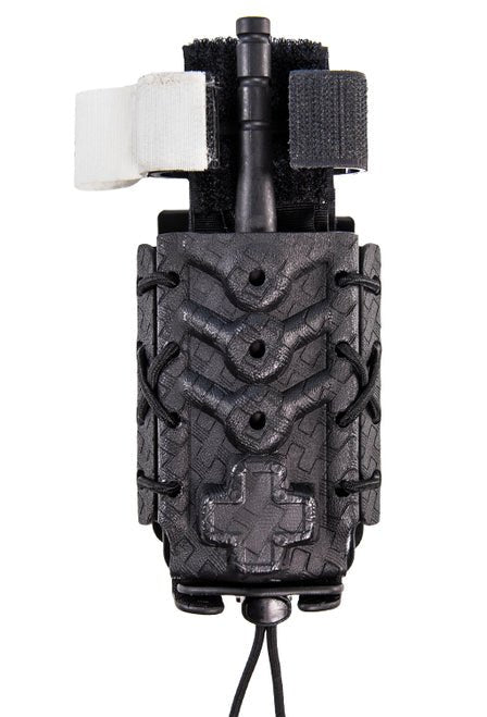Comp-Tac Kydex Tourniquet TACO U-Mount in black, featuring durable material for secure tourniquet retention.