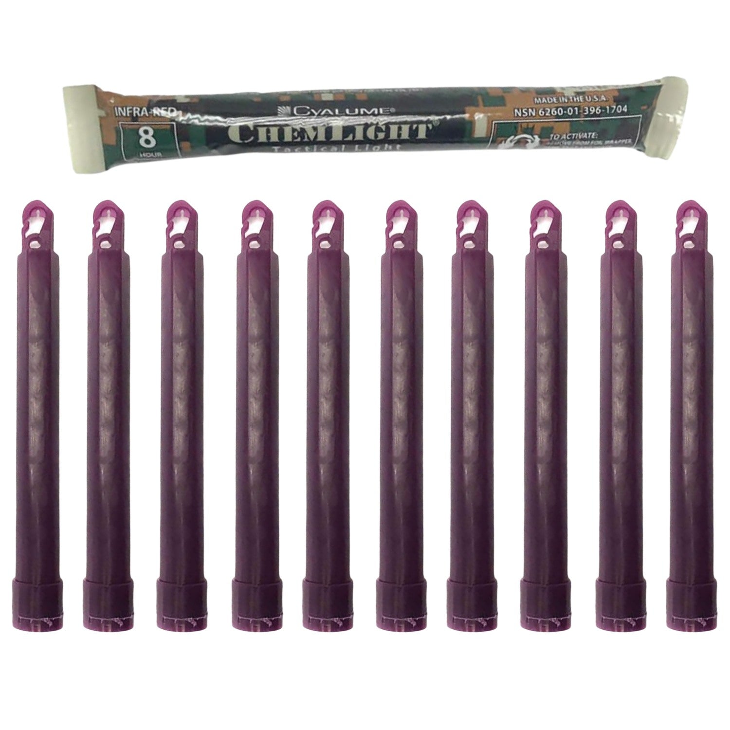 Cyalume Infrared ChemLight 6'' - 8 - hour (10 - Pack) 9 - 17040PF - WCUniforms