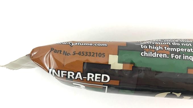 Cyalume IR ChemLight foil wrapper close-up with Infra-Red label and part number