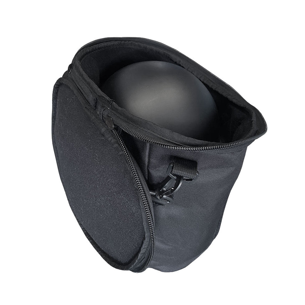 Damascus Gear DBH Riot Control Helmet Bag open, showing padded interior compartment sized for riot control helmet