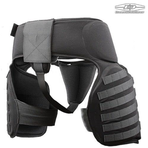 Side view of Damascus Imperial TG40 Thigh/Groin Protector with Molle System