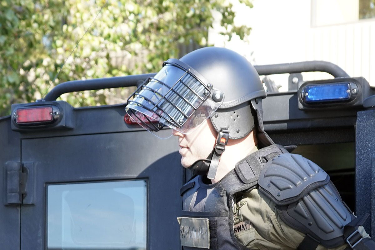 Damascus Riot Control Helmet with Steel Grid DHG2 - WCUniforms