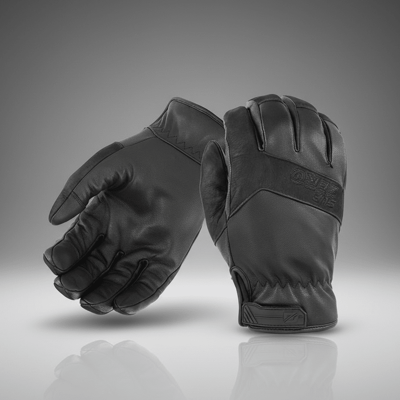 Damascus SubZero DZ19 Ultimate Cold Weather Gloves in black, pair shown on gray background