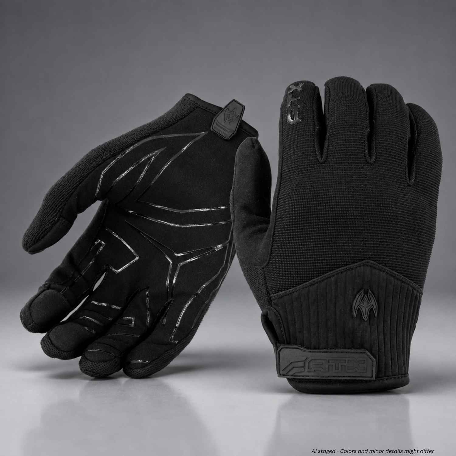 Damascus ATX66 Unlined Hybrid Duty Gloves in black with low profile knuckle protection
