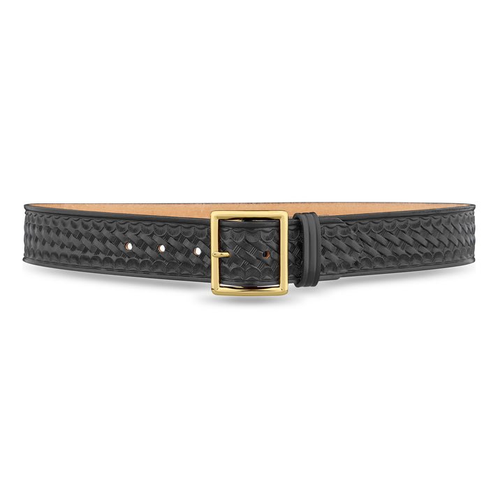 Dutyman 1-3/4"" Basketweave Leather Garrison Belt with Nickel Buckle 1621-32-9031 - WCUniforms