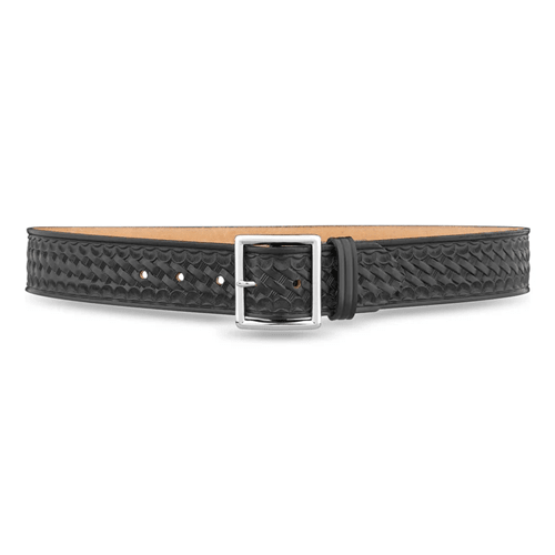 Dutyman 1-3/4"" Basketweave Leather Garrison Belt with Nickel Buckle 1621-32-9031 - WCUniforms