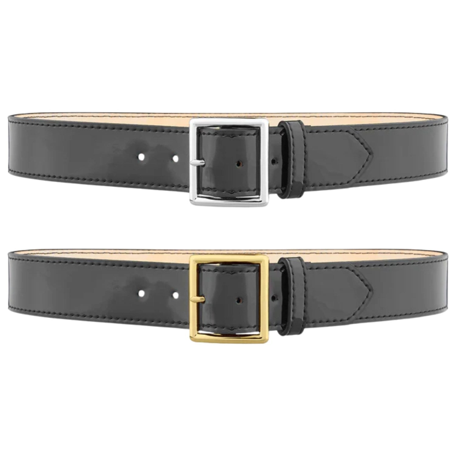 Dutyman 1.75" Hi-Gloss Leather Garrison Belt with Nickel or Gold Buckle 1631 - WCUniforms