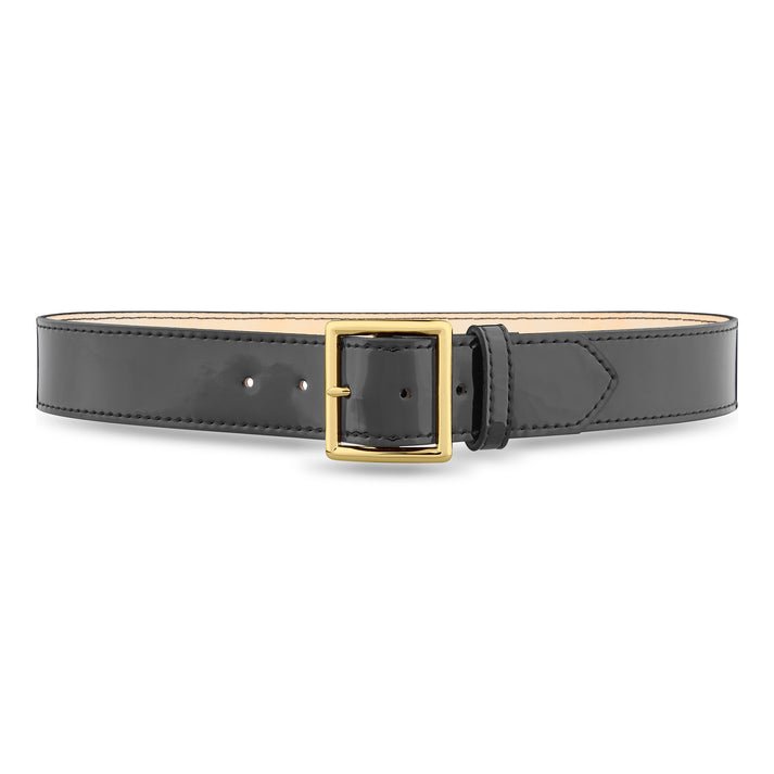 Dutyman 1.75" Hi-Gloss Leather Garrison Belt with Nickel or Gold Buckle 1631 - WCUniforms