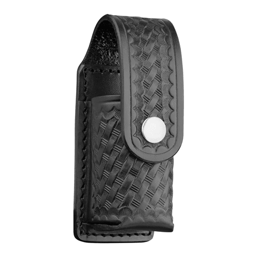 Dutyman Basketweave Leather 2 Oz Mace Holder - WCUniforms