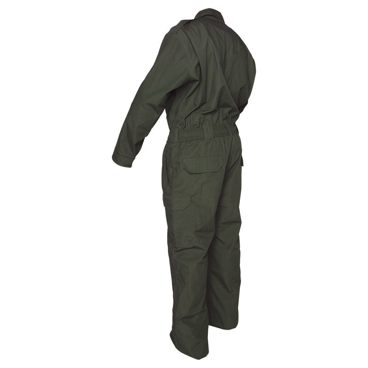 Green jumpsuit on a white background