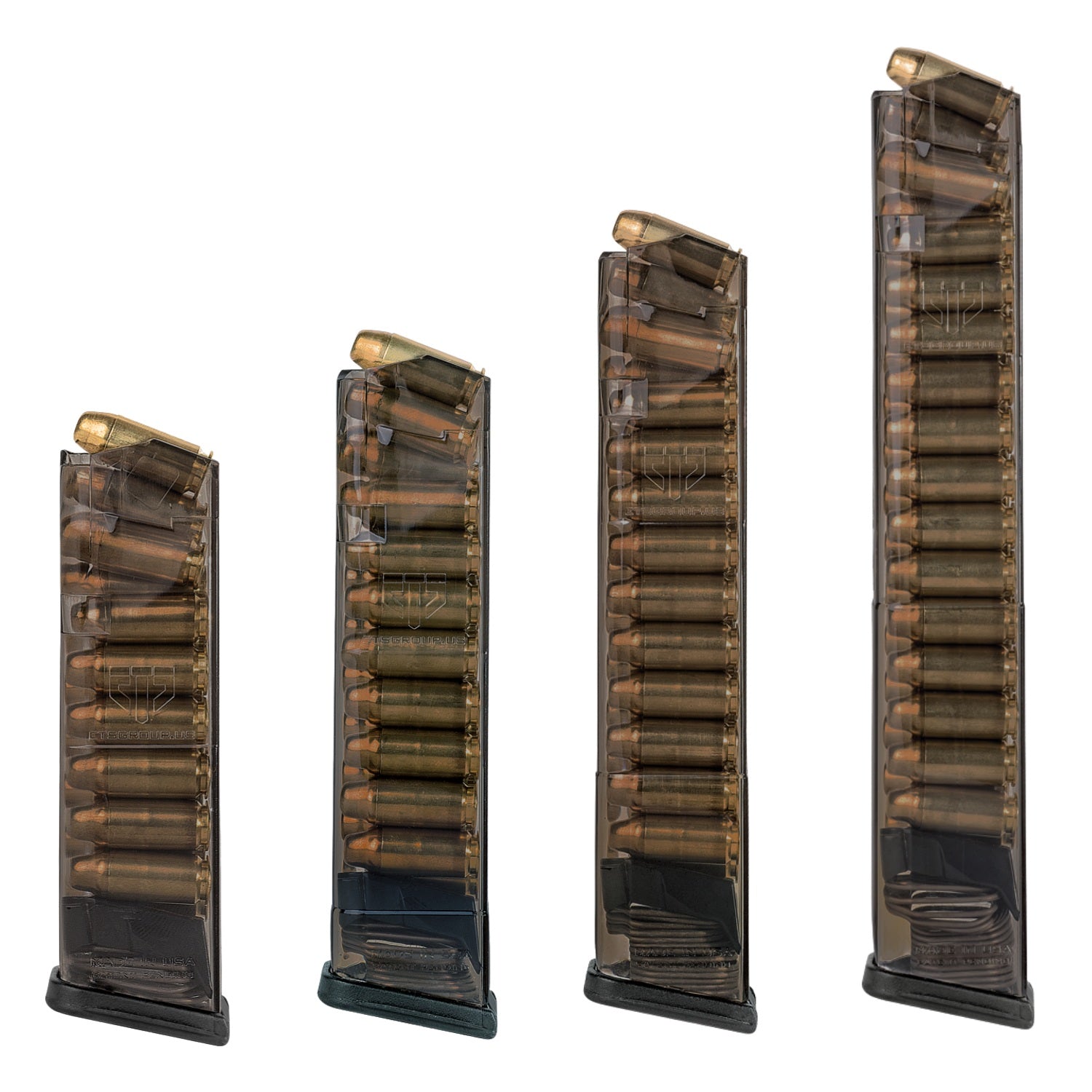 Elite Tactical Systems Carbon Smoke Mag for Glock 22 - 16, 19, 24, or 30 Rounds SMK - GLK - 22 - WCUniforms