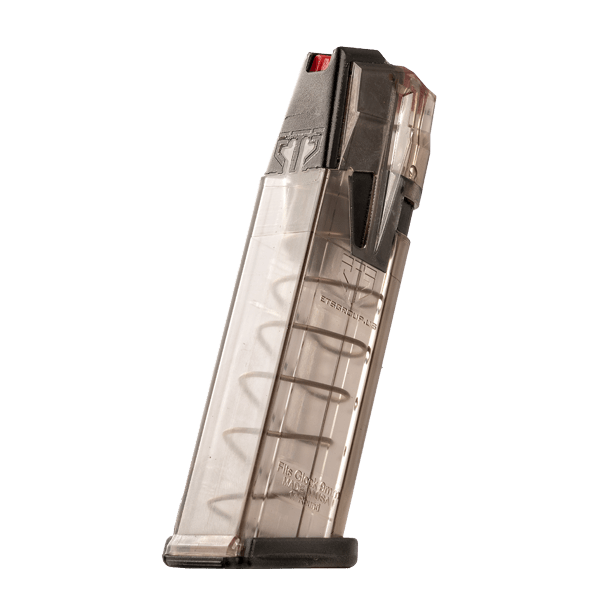 Elite Tactical Systems Omega Magazine for Glock 17 with enhanced durability and drop-free design.