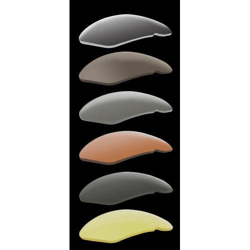 ESS CDI Lenses set displaying five high-impact polycarbonate replacement lenses for enhanced eyewear protection.