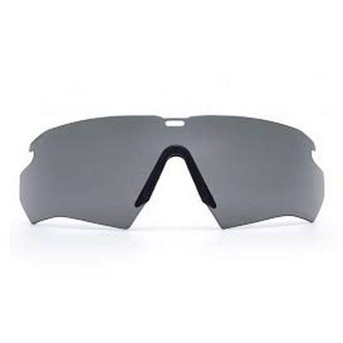 ESS Crossbow Smoke Gray replacement lens 740-0420, 10-pack version, front view with black nosepiece