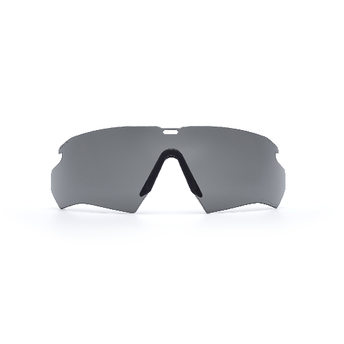 ESS Crossbow Smoke Gray replacement lens 740-0424, front view with black nosepiece