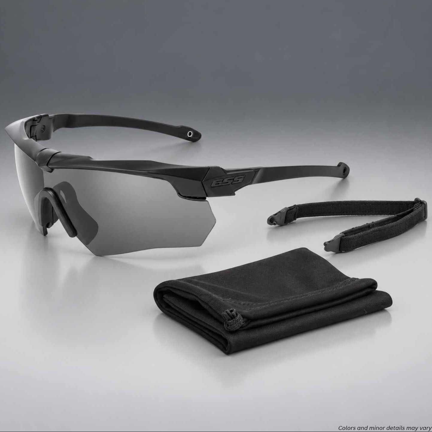 ESS Crossbow Suppressor ONE Smoke Gray EE9007-03 with micro-fiber pouch and elastic strap