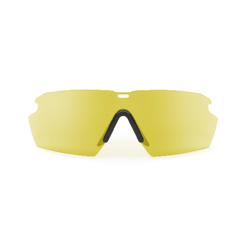 ESS Crosshair replacement lens in yellow with a black nosepiece, featuring ToughZone scratch-resistant coating.