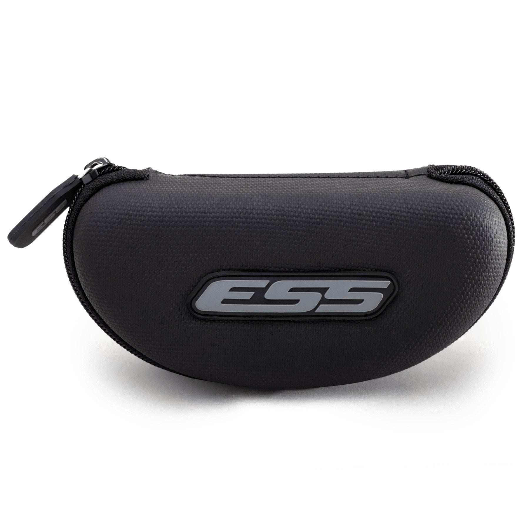 ESS Eyeshield Hard Case 740-0445 in black, side profile of rigid crush-resistant shell