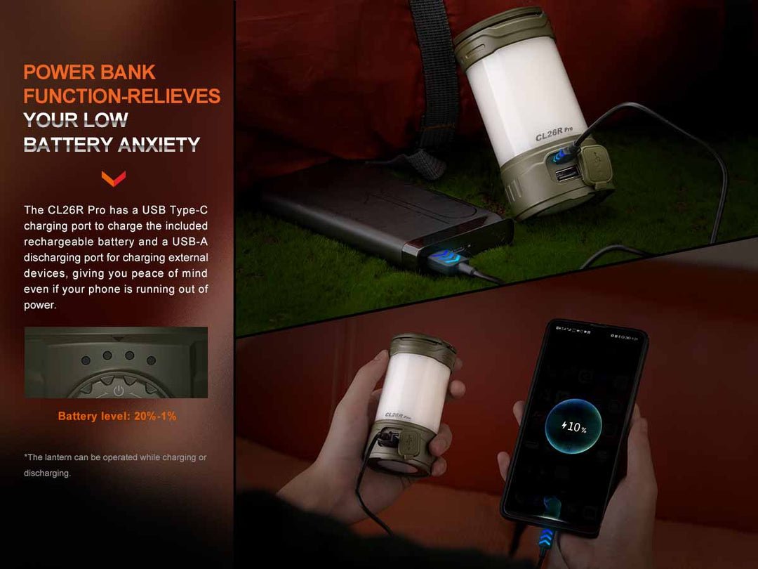 Fenix CL26R Pro Rechargeable Camping Lantern - WCUniforms