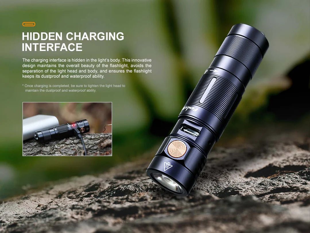 Fenix E09R Rechargeable Flashlight E09RSBK - WCUniforms