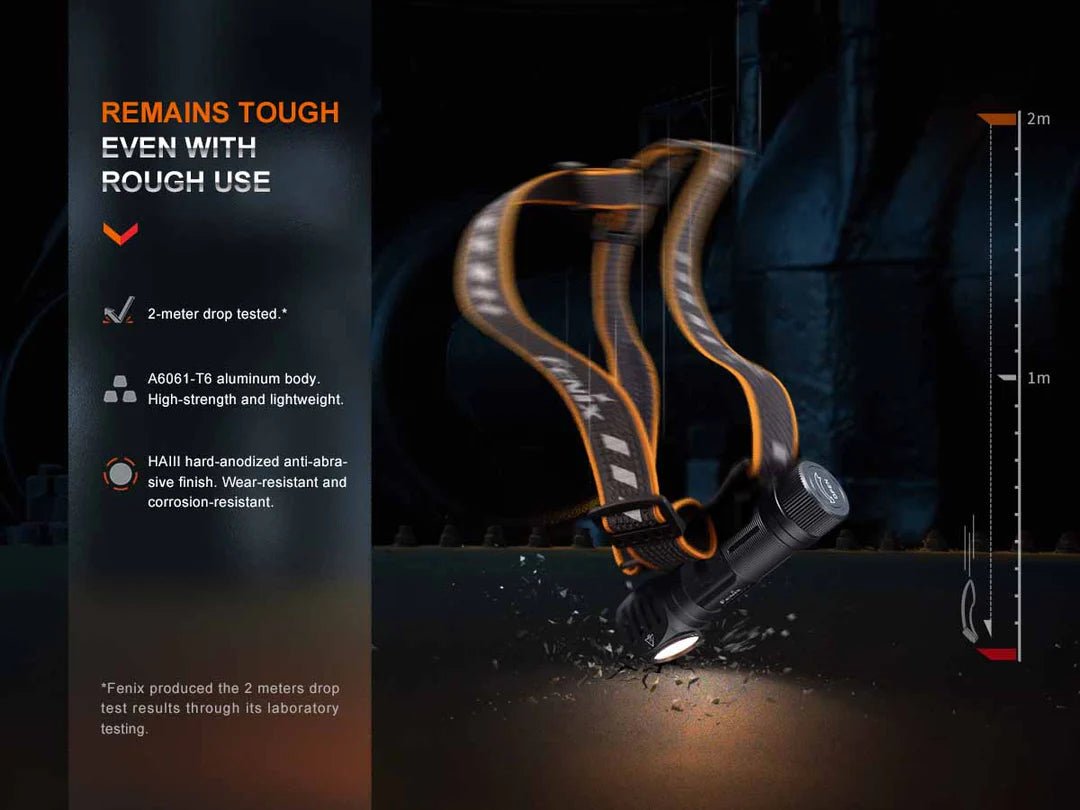 Fenix HM61R V2.0 Rechargeable Headlamp HM61V2BK - WCUniforms