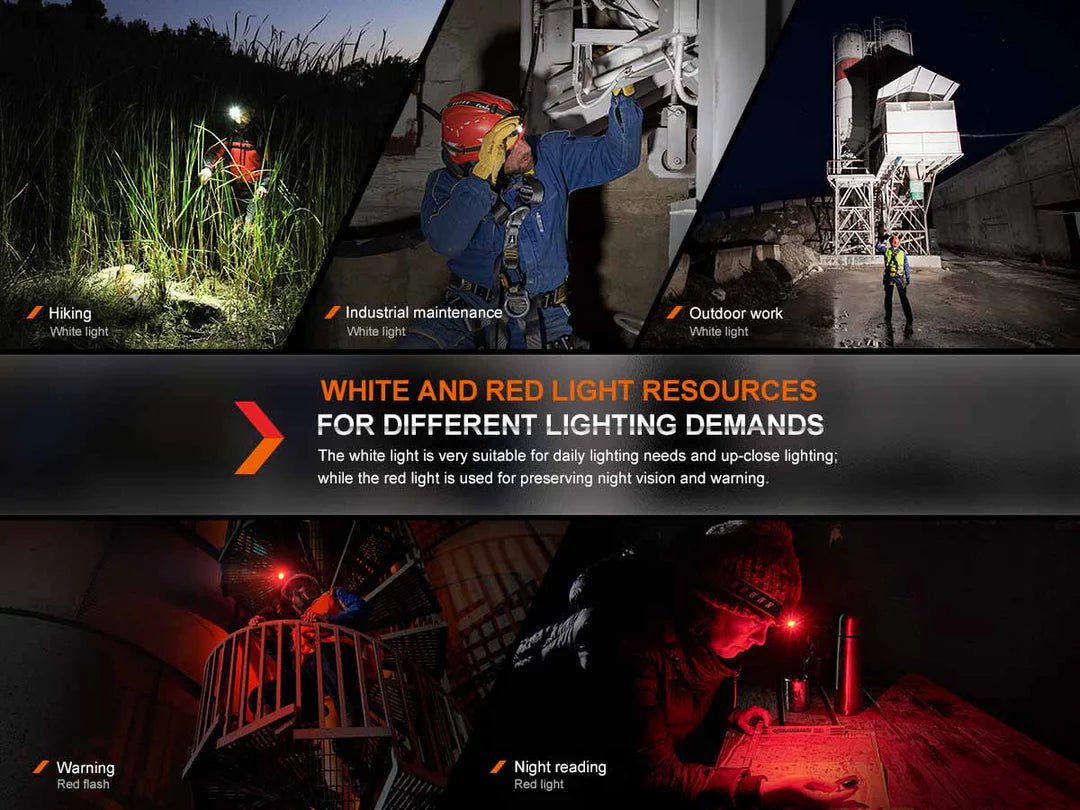 Fenix HM61R V2.0 Rechargeable Headlamp HM61V2BK - WCUniforms