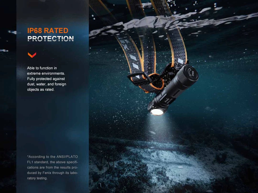 Fenix HM61R V2.0 Rechargeable Headlamp HM61V2BK - WCUniforms
