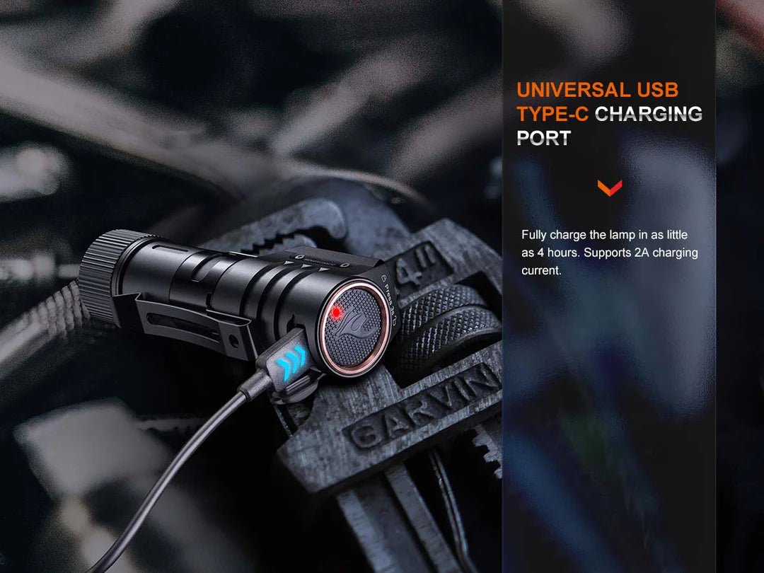 Fenix HM71R Rechargeable Headlamp - WCUniforms