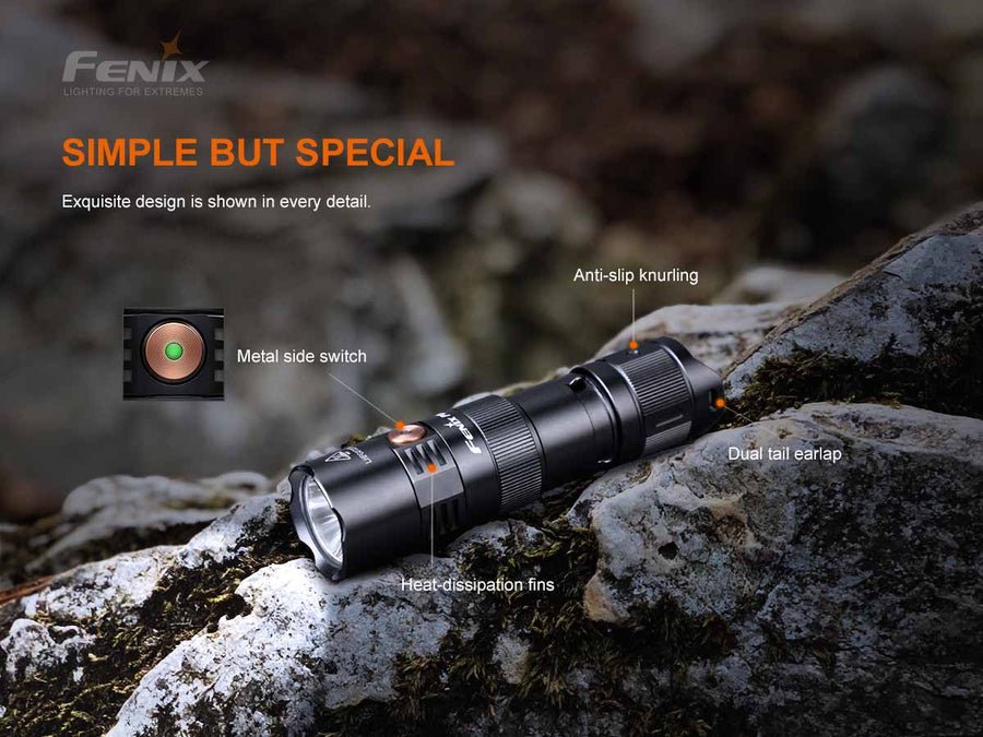 Fenix PD25R Rechargeable EDC Flashlight - IP68 Waterproof & Dustproof - WCUniforms