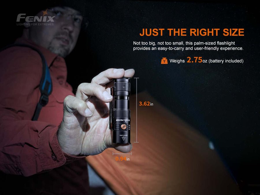 Fenix PD25R Rechargeable EDC Flashlight - IP68 Waterproof & Dustproof - WCUniforms